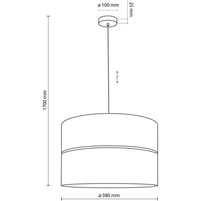 Lampadario Nicol - Nero - E27 - 170cm Lampadario Nicol - Nero - E27 - 170cm