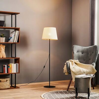 Lampa stojąca TK Lighting Chicago - Naturalny len - E27 Lampa stojąca TK Lighting Chicago - Naturalny len - E27