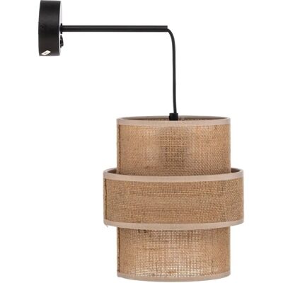 TK Lighting Beige & Zwart CALISTO JUTA Wandlamp - Wandlamp TK Lighting Beige & Zwart CALISTO JUTA Wandlamp - Wandlamp