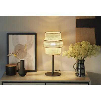 TK Lighting Marka Model Lampka nocna z juty - Mała TK Lighting Marka Model Lampka nocna z juty - Mała
