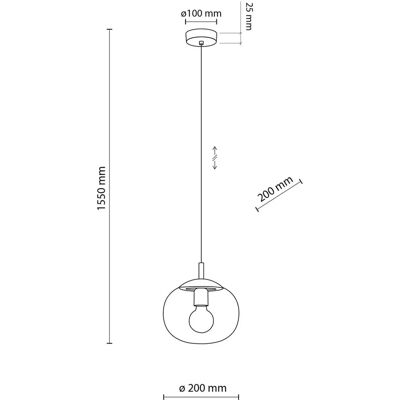 TK Lighting Vibe Globo Colgante - E27 TK Lighting Vibe Globo Colgante - E27