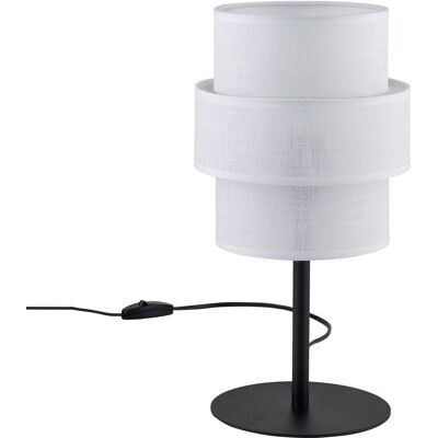 TK Lighting Calisto Lampka Stołowa - Nowoczesna, 15W, Czarny i Biały - Lampka Stołowa TK Lighting Calisto Lampka Stołowa - Nowoczesna, 15W, Czarny i Biały - Lampka Stołowa