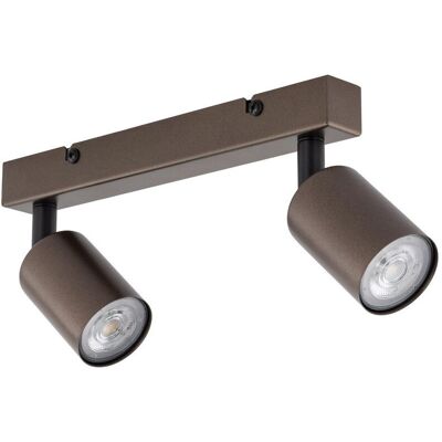 TK Lighting Top Bruin Twin Plafondspot - Plafondlamp TK Lighting Top Bruin Twin Plafondspot - Plafondlamp