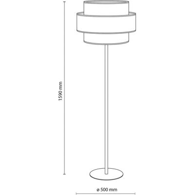 Lampa stojąca TK Lighting Trio - Wielokolorowa, E27, 159cm Lampa stojąca TK Lighting Trio - Wielokolorowa, E27, 159cm