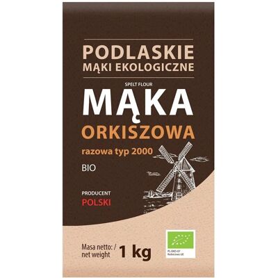 EKO BIO LIFE Ekologiczna mąka orkiszowa pełnoziarnista - 1kg - Mąka EKO BIO LIFE Ekologiczna mąka orkiszowa pełnoziarnista - 1kg - Mąka