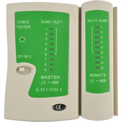 Delta Modell Netzwerkkabeltester - RJ45, RJ11, RJ12 Delta Modell Netzwerkkabeltester - RJ45, RJ11, RJ12