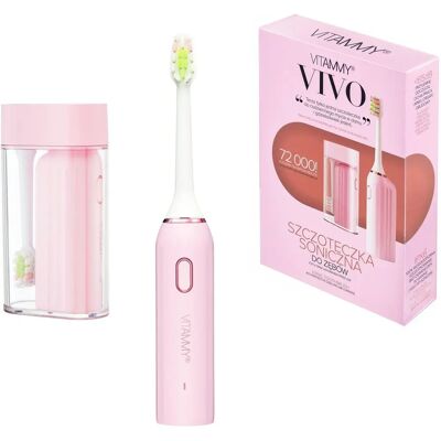 Vitammy VIVO Pink Sonische Zahnbürste - Kompakt, Fortschrittliche Technologie Vitammy VIVO Pink Sonische Zahnbürste - Kompakt, Fortschrittliche Technologie
