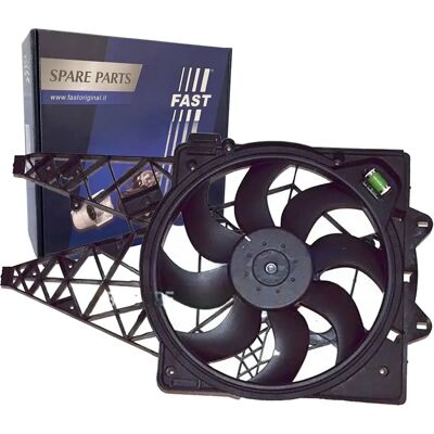 Ventilador de arrefecimento Fiat Doblo - 405mm, Com estrutura do radiador Ventilador de arrefecimento Fiat Doblo - 405mm, Com estrutura do radiador