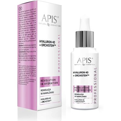 Apis Natural Cosmetics Siero viso Hyaluron 4D+Orchistem TM - Siero viso Apis Natural Cosmetics Siero viso Hyaluron 4D+Orchistem TM - Siero viso