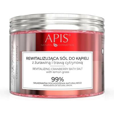 Apis Natural Cosmetics Cranberry Vitality Relaxing Bath Salt - Bath Salt Apis Natural Cosmetics Cranberry Vitality Relaxing Bath Salt - Bath Salt