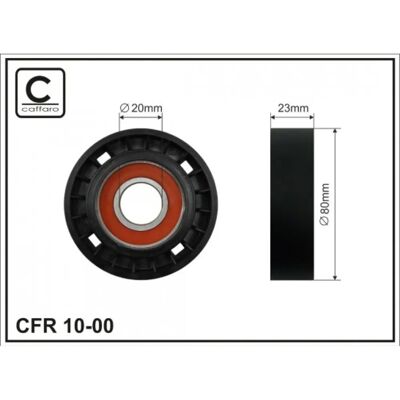 CAFFARO - 10-00 - V-Ribbed Belt - Polea - Deflection/Guide Pulley CAFFARO - 10-00 - V-Ribbed Belt - Polea - Deflection/Guide Pulley