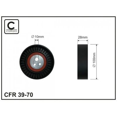 CAFFARO - 39-70 - Ribbed - CAFFARO - Spannrolle CAFFARO - 39-70 - Ribbed - CAFFARO - Spannrolle