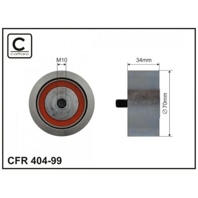 CAFFARO Modelo 404-99 Polea de guía/desviación - Polea de guía/desviación CAFFARO Modelo 404-99 Polea de guía/desviación - Polea de guía/desviación