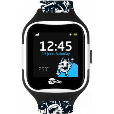 Montre intelligente GPS Motus Monster & Cosmos - Noir et Blanc - Écran tactile IPS 240x240 Montre intelligente GPS Motus Monster & Cosmos - Noir et Blanc - Écran tactile IPS 240x240