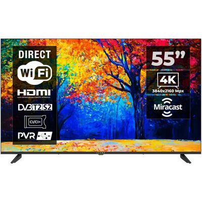 Kiano Elegance 55" 4K D-LED Android TV - Télévision - Publicité Kiano Elegance 55" 4K D-LED Android TV - Télévision - Publicité