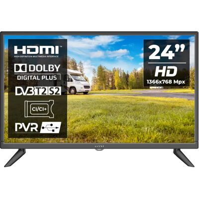 Kiano Slimtv 24 - Telewizor LED - HD Ready - Czarny Kiano Slimtv 24 - Telewizor LED - HD Ready - Czarny
