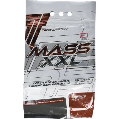 Trec Nutrition Mass XXL - Truskawka - 3000 gramów Trec Nutrition Mass XXL - Truskawka - 3000 gramów