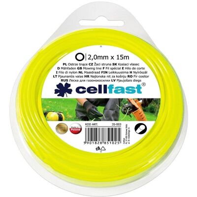 Ligne de coupe ronde Cellfast - 2mm x 15m - Entretien du jardin - Publicité Ligne de coupe ronde Cellfast - 2mm x 15m - Entretien du jardin - Publicité