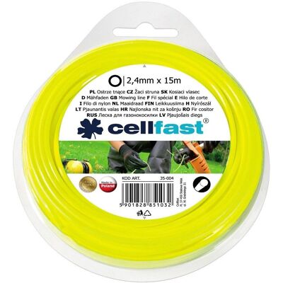 Filo per Tagliabordi Cellfast Rotondo - 15m, 2,4mm Filo per Tagliabordi Cellfast Rotondo - 15m, 2,4mm