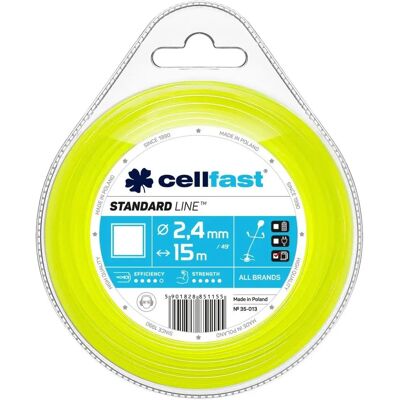 Fil de coupe Cellfast - 2,4mm x 15m - Publicité Fil de coupe Cellfast - 2,4mm x 15m - Publicité