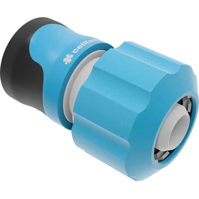 Conector de Mangueira Cellfast - 3/4" - Fluxo de Água, Preto & Azul Conector de Mangueira Cellfast - 3/4" - Fluxo de Água, Preto & Azul