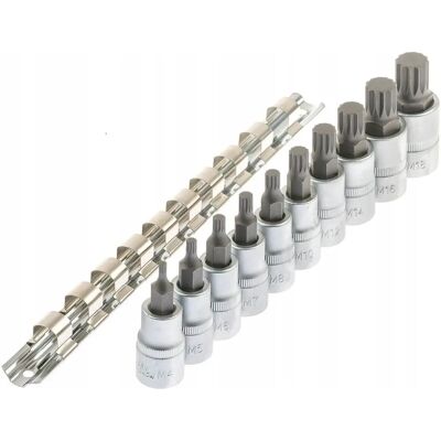 Zestaw nasadek 12,5 mm ASTAL - 10 sztuk, Profesjonalne Zestaw nasadek 12,5 mm ASTAL - 10 sztuk, Profesjonalne