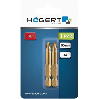 Högert HT1S395 - PZ2 - 50 mm - Bitsats Högert HT1S395 - PZ2 - 50 mm - Bitsats