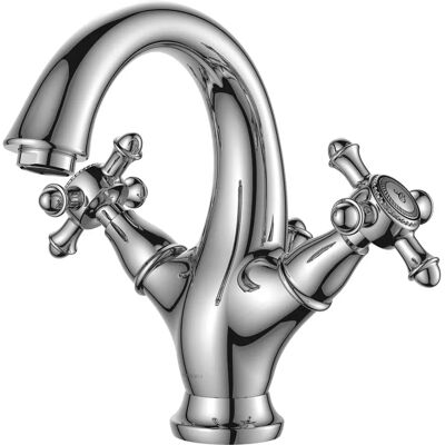 Robinet de lavabo rétro Omnires RE7210CR - Chrome - Publicité Robinet de lavabo rétro Omnires RE7210CR - Chrome - Publicité