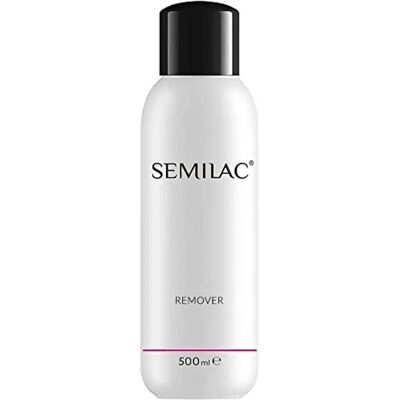 Removedor de Esmalte Semilac - 500ml - Cuidados com as Unhas Removedor de Esmalte Semilac - 500ml - Cuidados com as Unhas