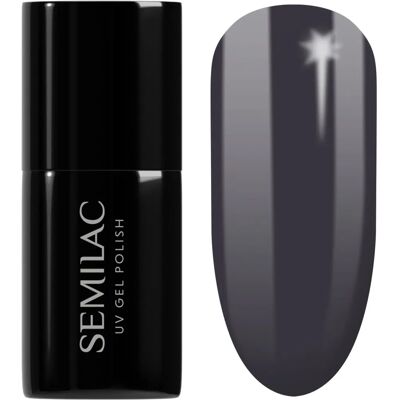 Semilac Vernis à Ongles Gris Foncé Hybride UV - 7ml - Publicité Semilac Vernis à Ongles Gris Foncé Hybride UV - 7ml - Publicité