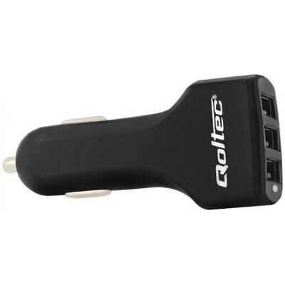 Qoltec 50027 Carregador de carro - 24W, USB, Preto Qoltec 50027 Carregador de carro - 24W, USB, Preto