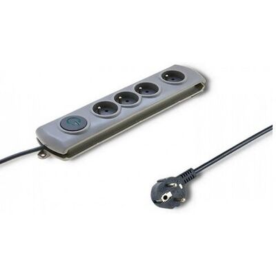 Qoltec 50163 Protecteur contre surtensions - 4 prises - Gris Qoltec 50163 Protecteur contre surtensions - 4 prises - Gris