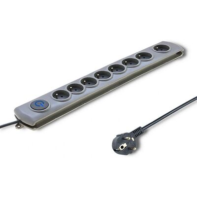 Qoltec 50167 Protecteur contre les surtensions - 8 prises - Gris Qoltec 50167 Protecteur contre les surtensions - 8 prises - Gris