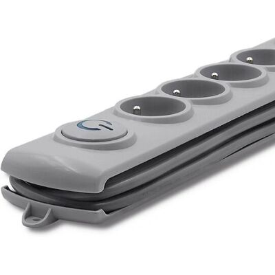 Qoltec 50270 Protecteur contre surtensions - 5 Prises - Gris Qoltec 50270 Protecteur contre surtensions - 5 Prises - Gris