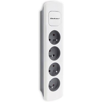 Qoltec 50295 Rallonge électrique - 4 prises, 1,8m, Intérieur, Gris Qoltec 50295 Rallonge électrique - 4 prises, 1,8m, Intérieur, Gris