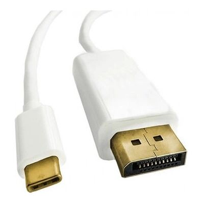 Qoltec 50412 Adattatore cavo video bianco 1m DisplayPort USB Type-C Qoltec 50412 Adattatore cavo video bianco 1m DisplayPort USB Type-C