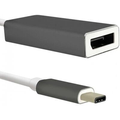 Qoltec 50429 USB-Grafikadapter - USB 3.1 Typ C, DisplayPort, Aluminium Qoltec 50429 USB-Grafikadapter - USB 3.1 Typ C, DisplayPort, Aluminium