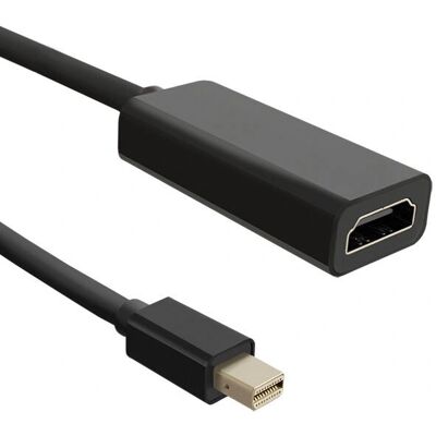 Qoltec 50432 Video Kabeladapter - 0,2 m Mini DisplayPort auf HDMI Schwarz - Videoschnittstelle Qoltec 50432 Video Kabeladapter - 0,2 m Mini DisplayPort auf HDMI Schwarz - Videoschnittstelle