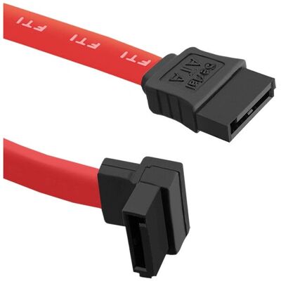 Qoltec - SATA-Kabel - 0,5m - Rechtwinklig, Flach - Rot Qoltec - SATA-Kabel - 0,5m - Rechtwinklig, Flach - Rot