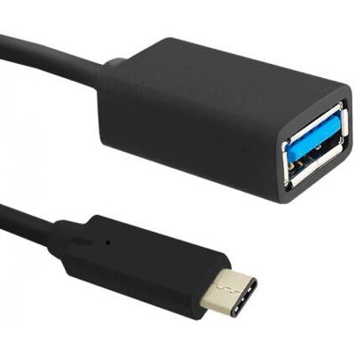 Qoltec - USB-C to USB-A Cable - 0.2m - Schwarz - Kabel Qoltec - USB-C to USB-A Cable - 0.2m - Schwarz - Kabel