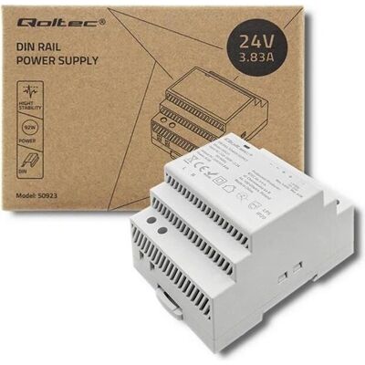 Qoltec 92W Zasilacz - Montaż na szynie DIN Qoltec 92W Zasilacz - Montaż na szynie DIN