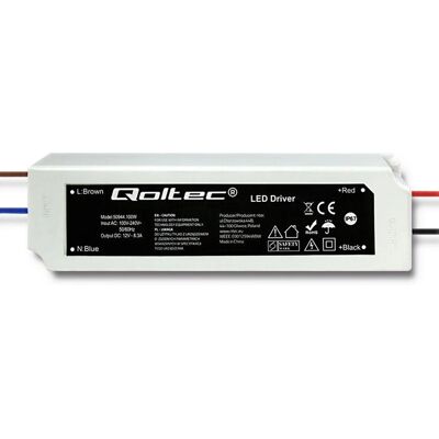 Qoltec 50944 Zasilacz LED - Wodoodporny 12V 100W - Zewnątrz Qoltec 50944 Zasilacz LED - Wodoodporny 12V 100W - Zewnątrz
