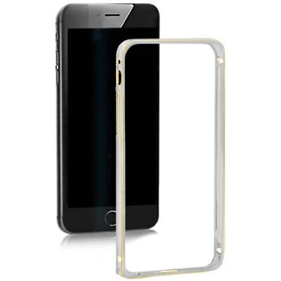 Qoltec 51369 Zilveren Telefooncoverschakking - Bumper Galaxy S6 Edge Qoltec 51369 Zilveren Telefooncoverschakking - Bumper Galaxy S6 Edge