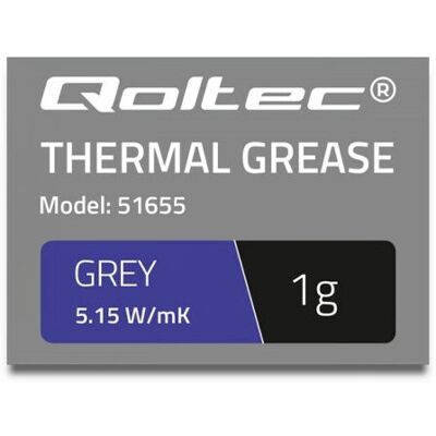 Qoltec 51655 Pasta Térmica Cinza - Pasta Térmica Qoltec 51655 Pasta Térmica Cinza - Pasta Térmica