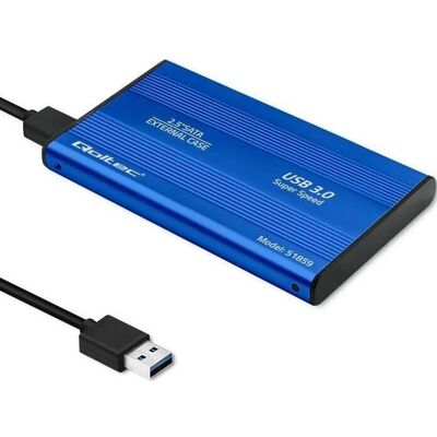 Qoltec 51859 Speichergehäuse - SATA 6Gb/s, USB 3.0, Blau Qoltec 51859 Speichergehäuse - SATA 6Gb/s, USB 3.0, Blau