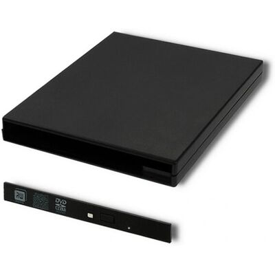 Qoltec 51864 Boîtier USB 2.0 SATA pour lecteur optique - Publicité Qoltec 51864 Boîtier USB 2.0 SATA pour lecteur optique - Publicité