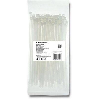 Qoltec 52203 Sangle en nylon - 20cm - Pack de 100 - Publicité Qoltec 52203 Sangle en nylon - 20cm - Pack de 100 - Publicité