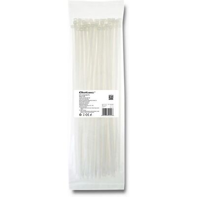 Qoltec - 52209 - 35 cm - Weiß - Cable ties Qoltec - 52209 - 35 cm - Weiß - Cable ties