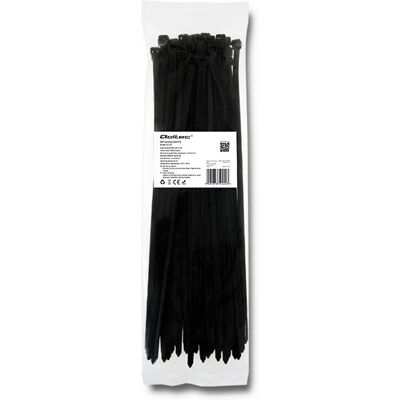 Qoltec 52220 Nylon Kabelbinder - Schwarz - 35cm - Kabelbinder Qoltec 52220 Nylon Kabelbinder - Schwarz - 35cm - Kabelbinder