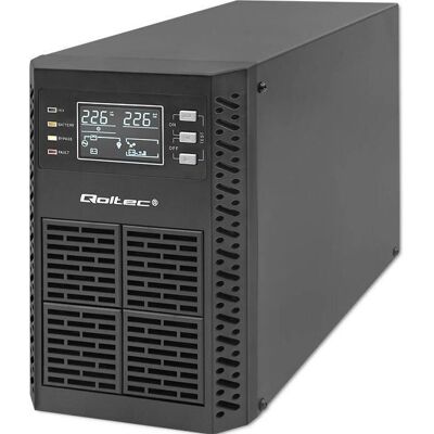 Qoltec 52280 Sähkönsyöttökatkoista vapaa - 1KVA - 1000W - LCD - Online Qoltec 52280 Sähkönsyöttökatkoista vapaa - 1KVA - 1000W - LCD - Online